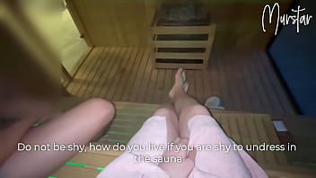 Risky fellatio in hotel sauna.. I deep-throat STRANGER