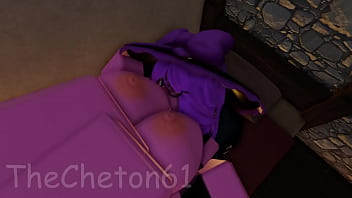 Roblox Futa pokes a witch dame in the village