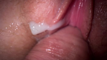 Secret Close up pound with nubile stepsister, cock-squeezing white cream-colored coochie