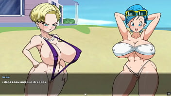 Super Bi-atch Z Tournament 2 [Dragon Ball Manga porn game Parody] Ep.2 android Barely legal fuck-fest fight against her doppleganger