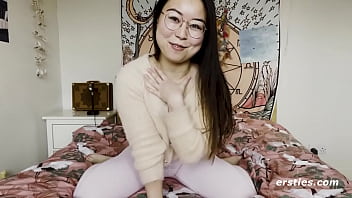 Ersties: Super-cute Asian Doll Was Supah Glad To Make A Onanism Vid For Us