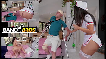 BANGBROS - Johnny Love Hijacks His Ailing Bodacious Brazilian Nurse Violet Myers