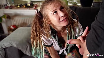 German Dreadlocks Female Julia Mayo tempt to Rip up by Educator