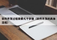 软件开发过程需要几个步骤（软件开发的具体流程）